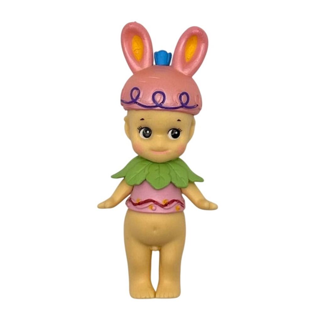 New Unbranded Kewpie/Angel Mini Figure, Pink Easter Rabbit, Open Blind Box Style